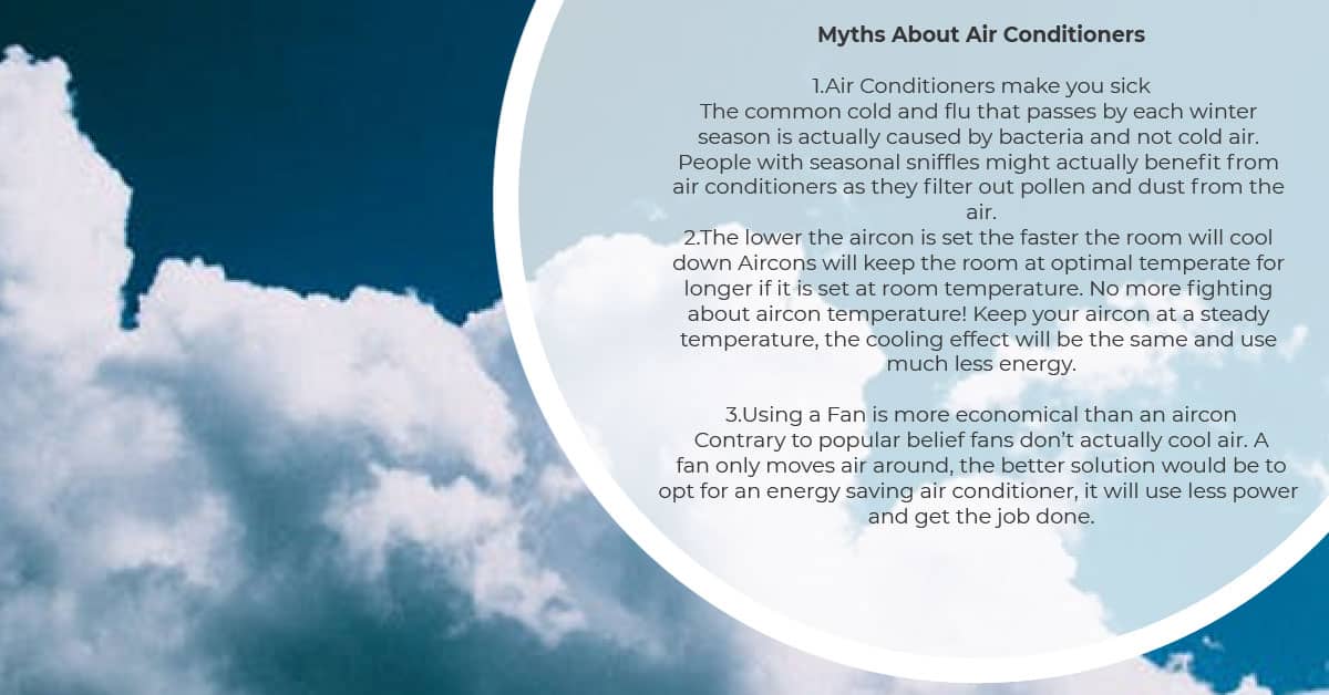 Myths about Air Conditioners